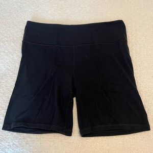 Athleta Black Bike Shorts with Stretchy Fit